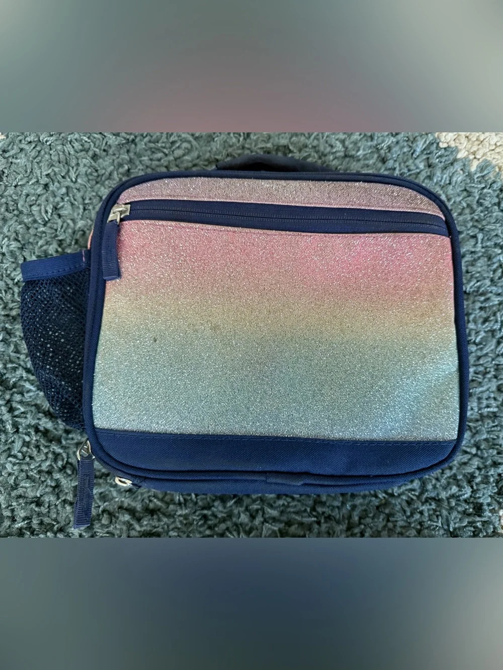 Pottery Barn Kids Glitter Ombre Backpack and Lunch Bag Set
